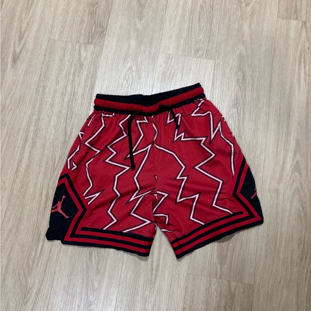 Jordan red shorts